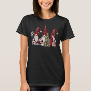 God jul Träd Light Three Gnomes Buffalo Re T Shirt