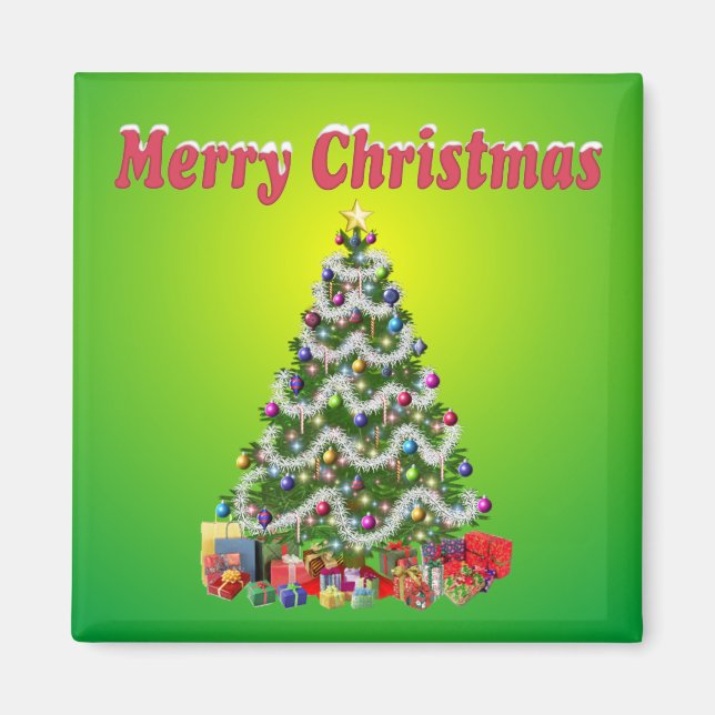 God jul Träd Magnet (Framsidan)