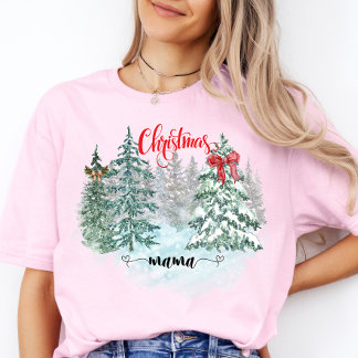 God jul Träd Mamma Cute Julafton Mor Gift T Shirt