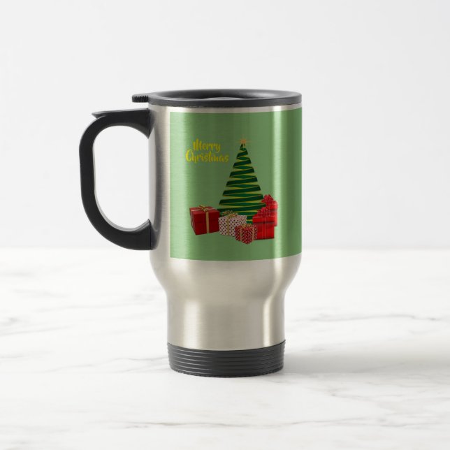 God jul ~ Träd med gåvor Resemugg (Vänster)