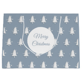 God jul Träd Mönster Grått  Gift Bag