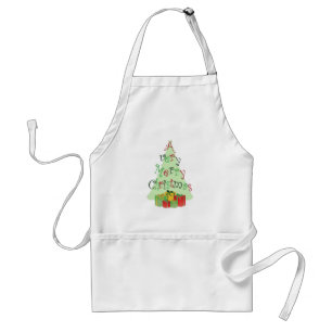 God jul Träd och Helgdag Aprons Förkläde