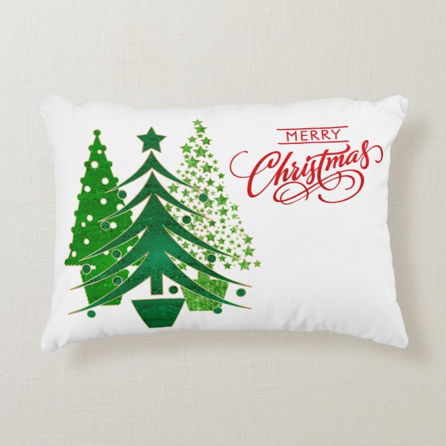 God jul Träd Pillow Prydnadskudde (Framsidan)