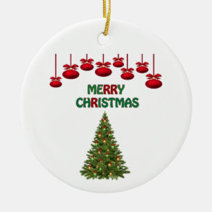 God jul Träd Presenter Festive Helgdag Julgransprydnad Keramik