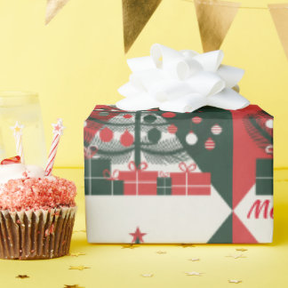 God jul träd presentpapper