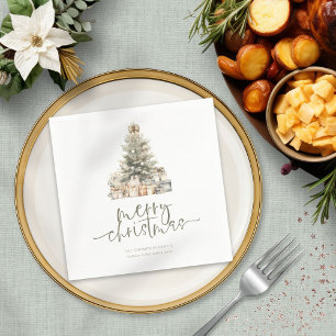 God jul Träd Sage Script Namn år Pappersservett