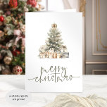 God jul Träd Sage-skript, mappat Helgkort<br><div class="desc">Modern God jul Träd Sage Script. Mappat helgdag-kort. Tillgänglig digitalt och utskriven. Contemporary stil. God jul finns i ett skript som anger eleganten i sidled och resten av texten kan du enkelt anpassa. Du kan välja valfritt färg för text och bakgrund genom att anpassa ytterligare alternativ.</div>