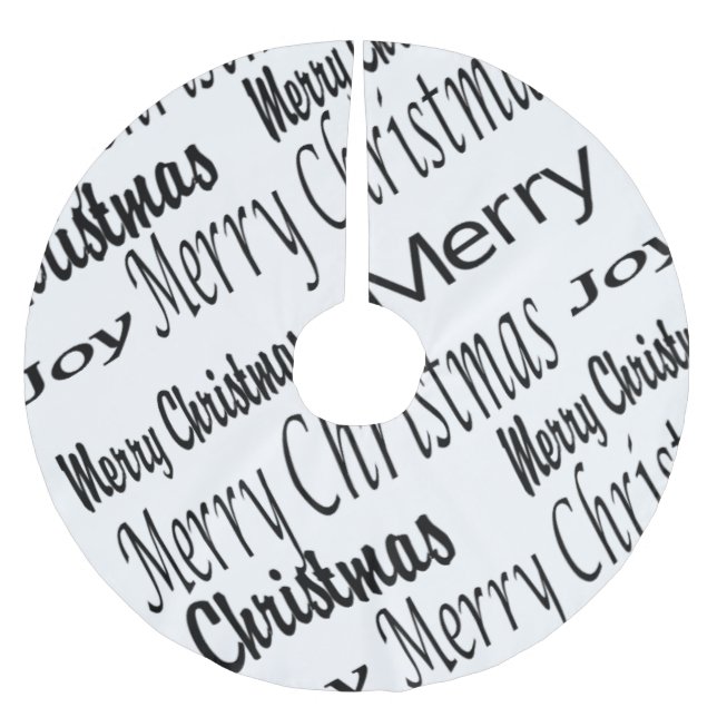 God jul Träd Skirt Julgransmatta Borstad Polyester (Framsidan)