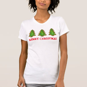 God jul Träd Sockerkakor Festive Helgdag T-shirt