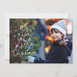 God jul träd, sött, två foto julkort