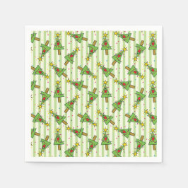 God jul Träd String av Ljus-prydnadsföremål Pappersservett