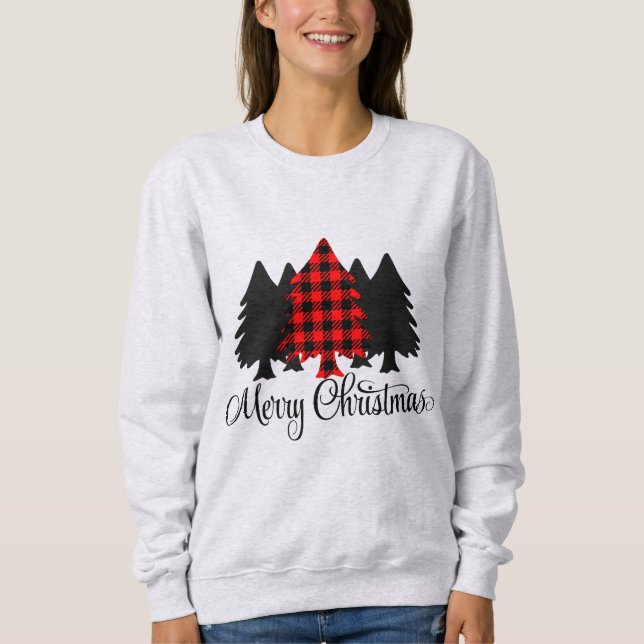 God jul Träd T Shirt (Framsida)