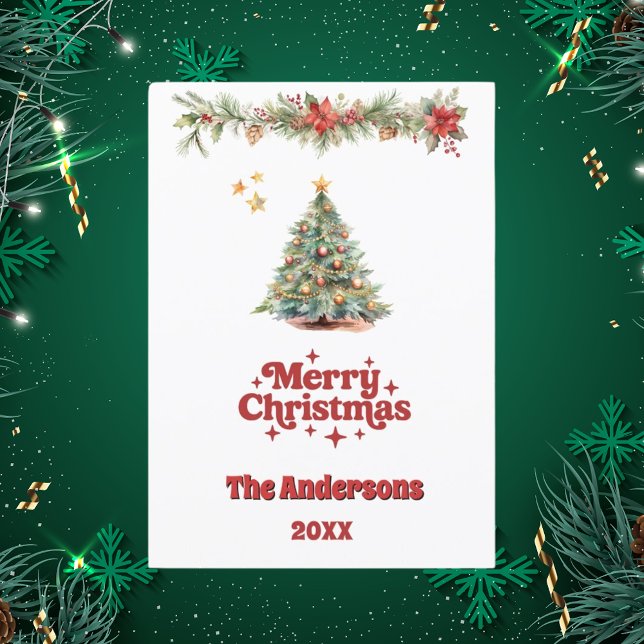 God jul träd-trädgårdskort julkort (Skapare uppladdad)