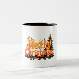 God jul Träd Två-Tonad Mugg