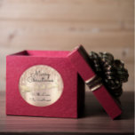 God jul Träd vid Ro vid Guld vid Namn vid Runt Klistermärke<br><div class="desc">FlorenceK-design</div>
