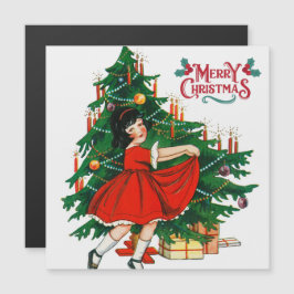 God jul träd vintage-kort