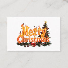 God jul Träd Visitkort