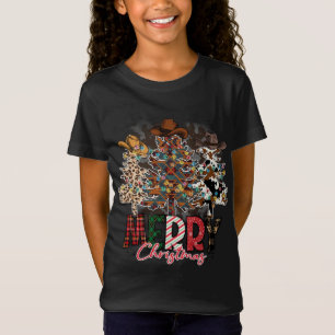 God jul Träd Western Cowboy Buffalo Play T Shirt