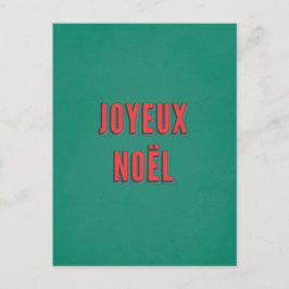 God Jul - Traditionell fransk jul Vykort