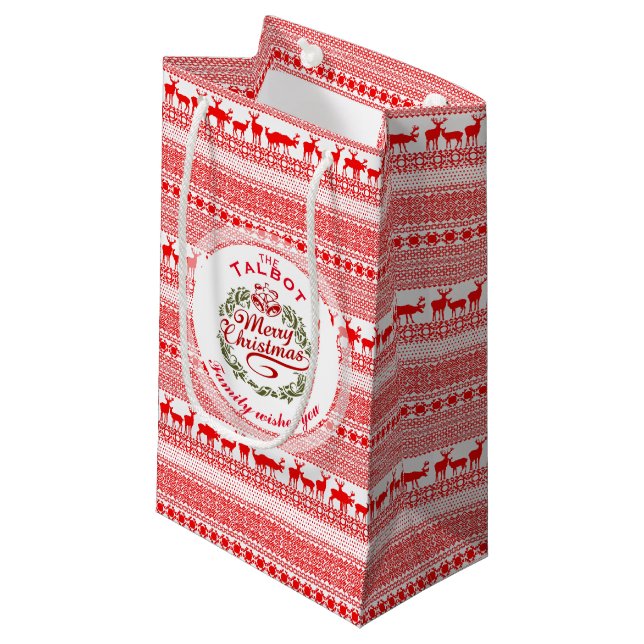 GOD JUL Traditionell personlig S Gift B (Framsidan Vinklad)
