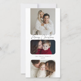 God Jul Tre Foto Högtid  Julkort