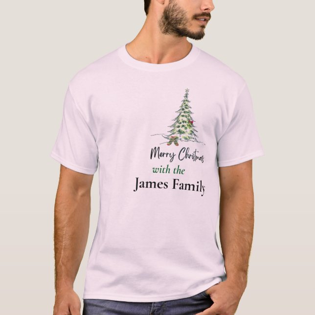 God jul Trendig minimalistisk skjorta T Shirt (Framsida)