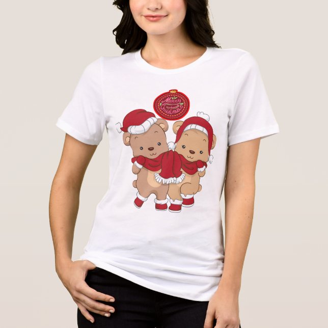 God jul Tri-blend T-Shirt (Framsida)