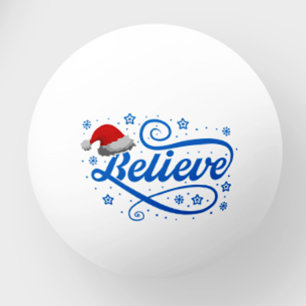 God jul, tro Jultomten - Santa Hat Blue Pingisboll