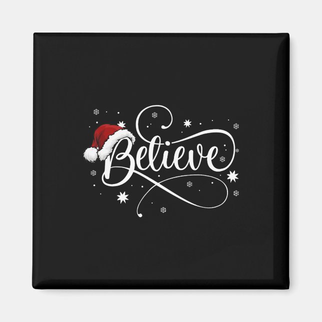 God jul - tro Jultomten, tro jul Magnet (Framsidan)