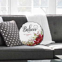 God jul Tro-skript Rund Kudde