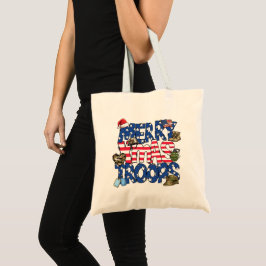 God jul Troops Tote Bag Tygkasse