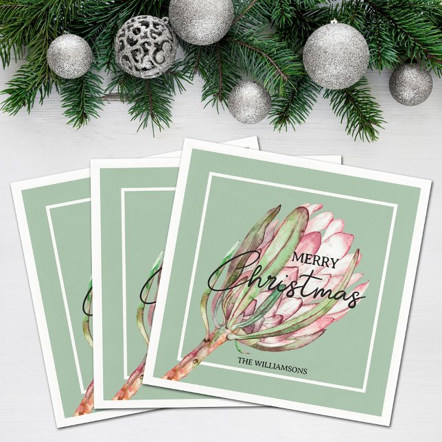 God jul Tropiskt blomma Pappersservett (Skapare uppladdad)