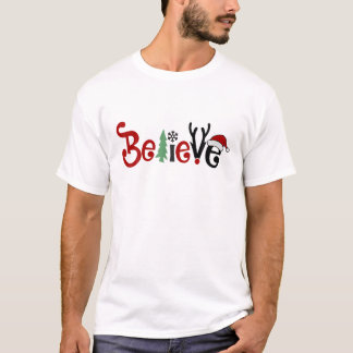 God jul tror på Jultomten Winter Holi T Shirt