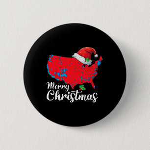 God jul Trump Patriotic Usa Karta 2024 Santa Knapp