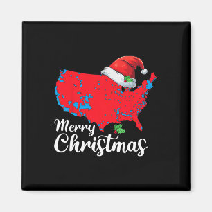 God jul Trump Patriotic Usa Karta 2024 Santa Magnet