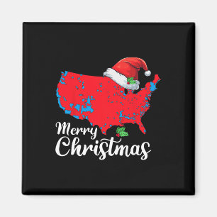 God jul Trump Patriotic Usa Karta 2024 Santa Magnet