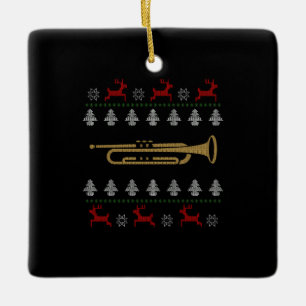 God jul - Trumpet Julgransprydnad Keramik