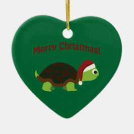 God Jul! Turtle Julgransprydnad Keramik