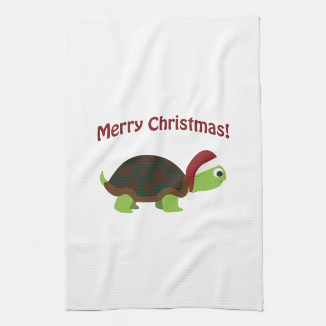 God Jul! Turtle Kökshandduk (Vertikal)