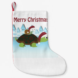 God Jul! Turtle och Snigel Liten Julstrumpa