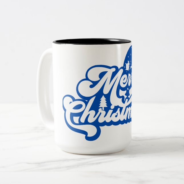 God jul Två-Tonad mugg (Framsida vänster)