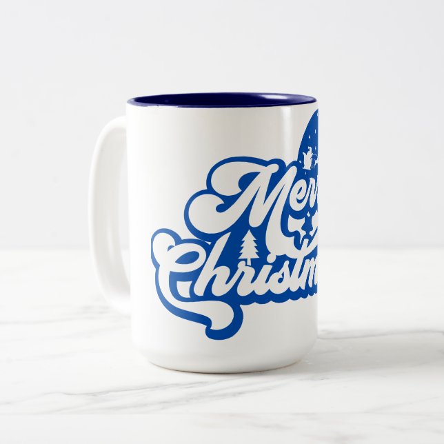 God jul Två-Tonad mugg (Framsida vänster)