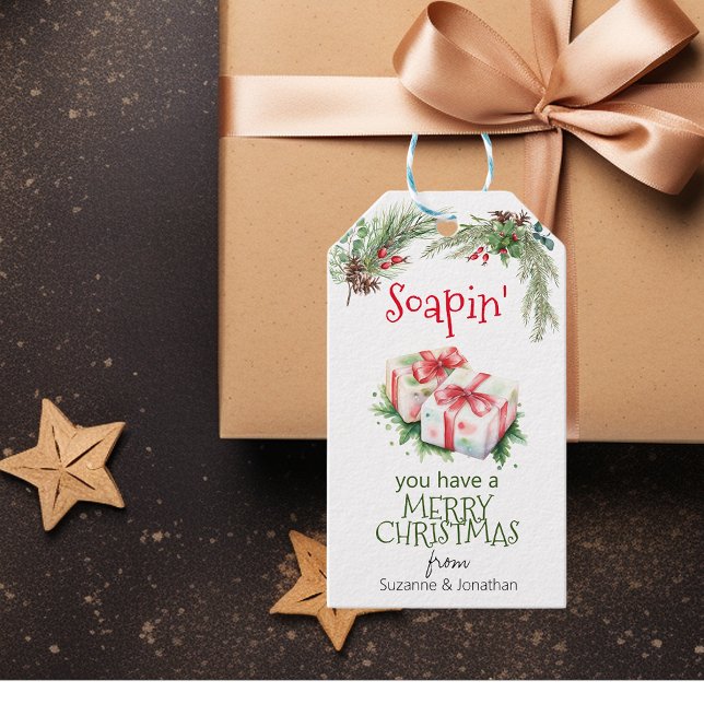 God Jul Tvål Handgjord Presentetikett (Skapare uppladdad)