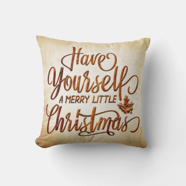 God Jul Typografi 01 Kudde (Framsida)