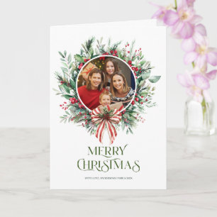 God jul Typografi Anpassningsbar Foto Kort