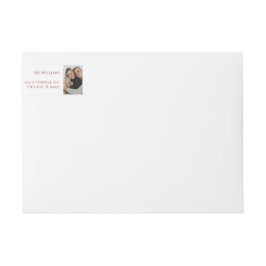 God jul Typografi Botanical Julafton Photo Etikettband