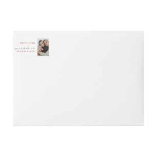 God jul Typografi Botanical Julafton Photo Etikettband