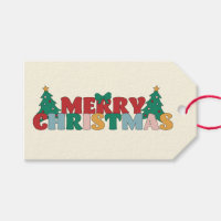 God jul Typografi dekorerad Gräs Träd