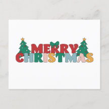 God jul Typografi dekorerad Gräs Träd