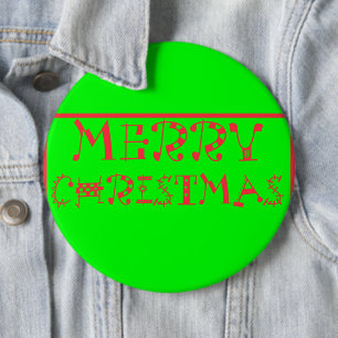 God jul-typografi: en positiv retro knapp
